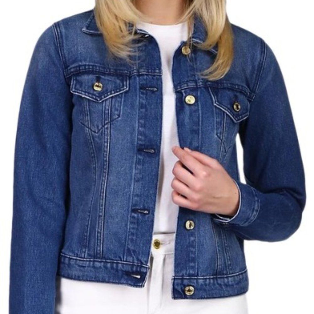 MICHAEL Michael Kors Riviera Blue Jacket - Size 1X